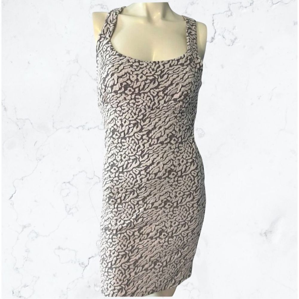 Free People Womens Dress Size M Mini Stretchy Racer Back Textured Bodycon NWT